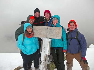 Group on Mt. Lafayette summit