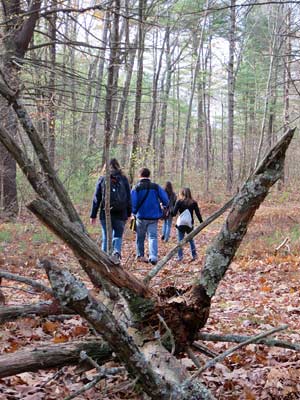 group on trail