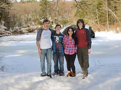group at Carter Pond