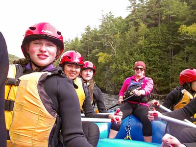 Rafting on the Kennebec