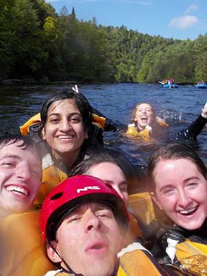swimming in the Kennebec