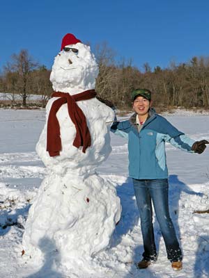 Ye Jung & snowman