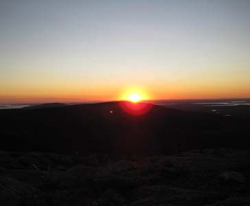Sunset at Cadillac Mountain