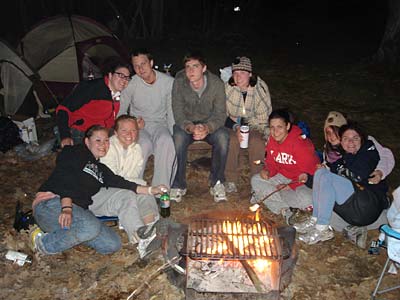 Group at campsite