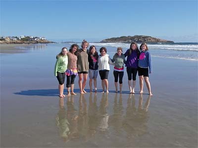 Group on beach