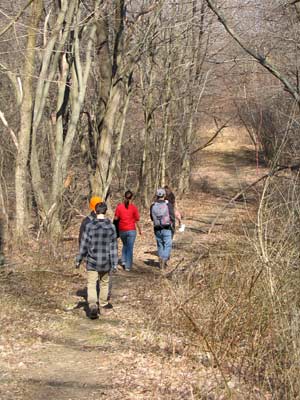 Group on trail