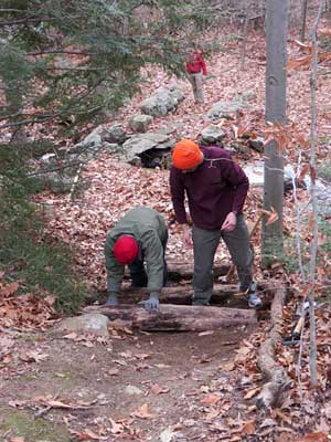 Installation of 3rd trail stair