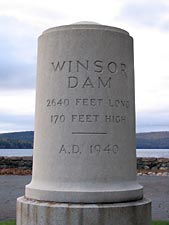 Windsor Dam monument