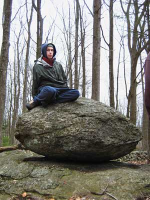 Rob on Baby Balance Rock