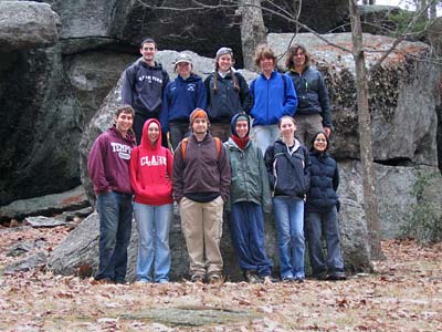 Group in front of Rock House