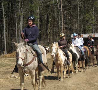 Riders returning to ranch