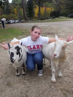 Katie & goats