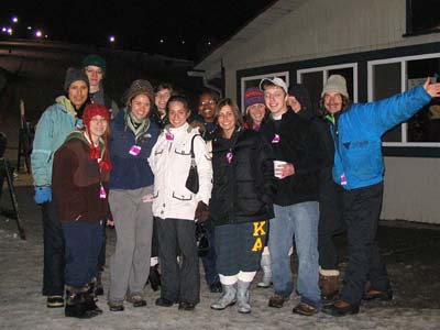 Snow tubing group